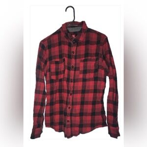 Quicksilver Red & Black Flannel